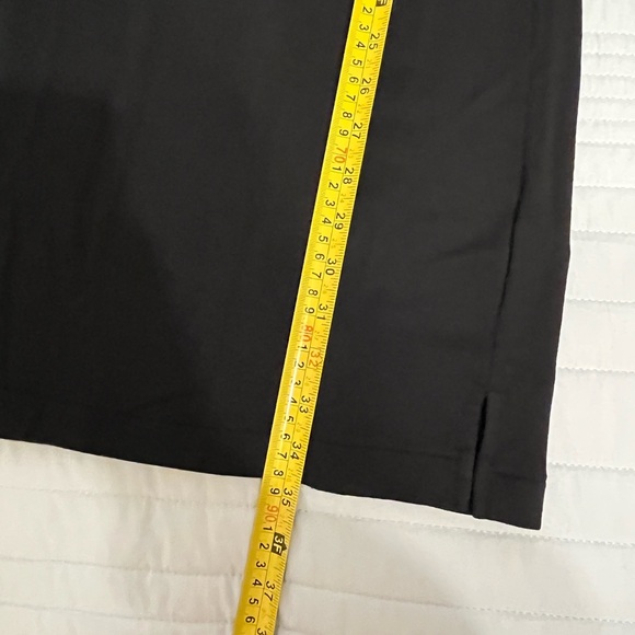 Black Long Sleeve women's sweater Dress with White Accents XS - Picture 7 of 8